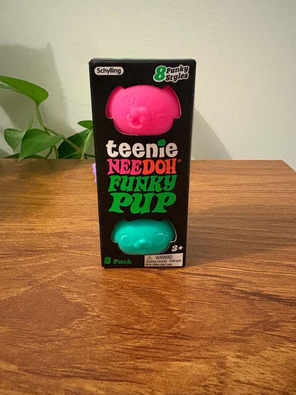 Schylling Teenie NeeDoh Funky Pup 3 Pack Stress Toy